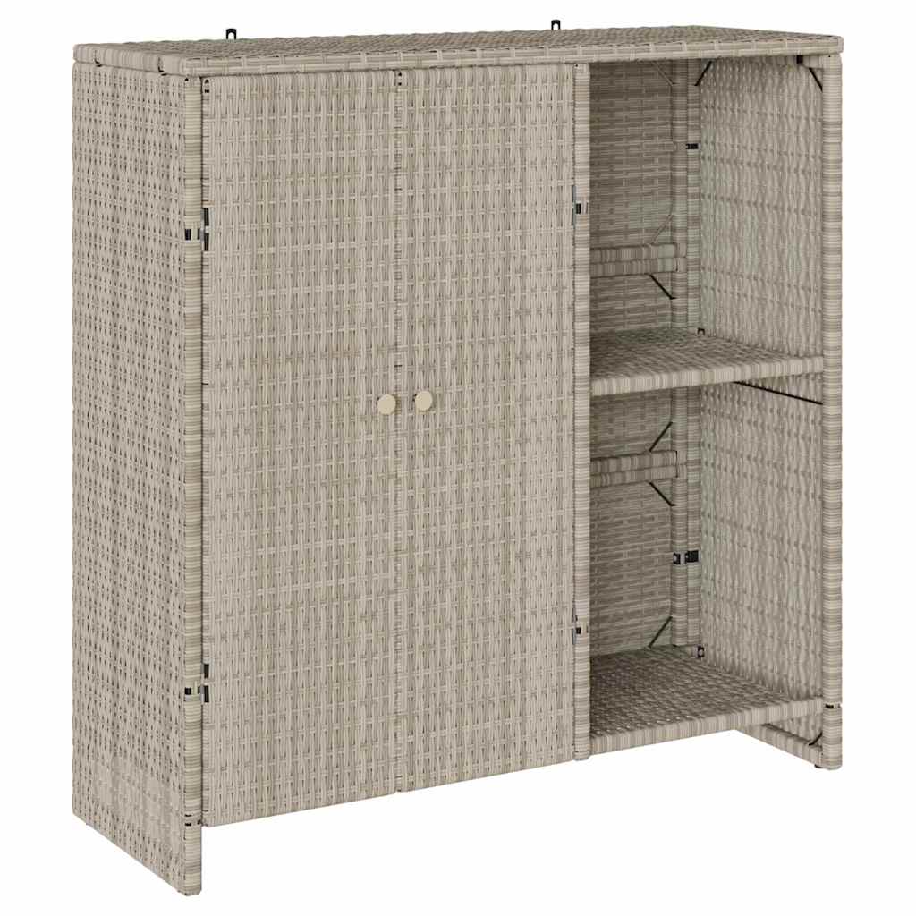 vidaXL Armario de almacenamiento Ratán 100 x 36 x 102 cm Multicolor