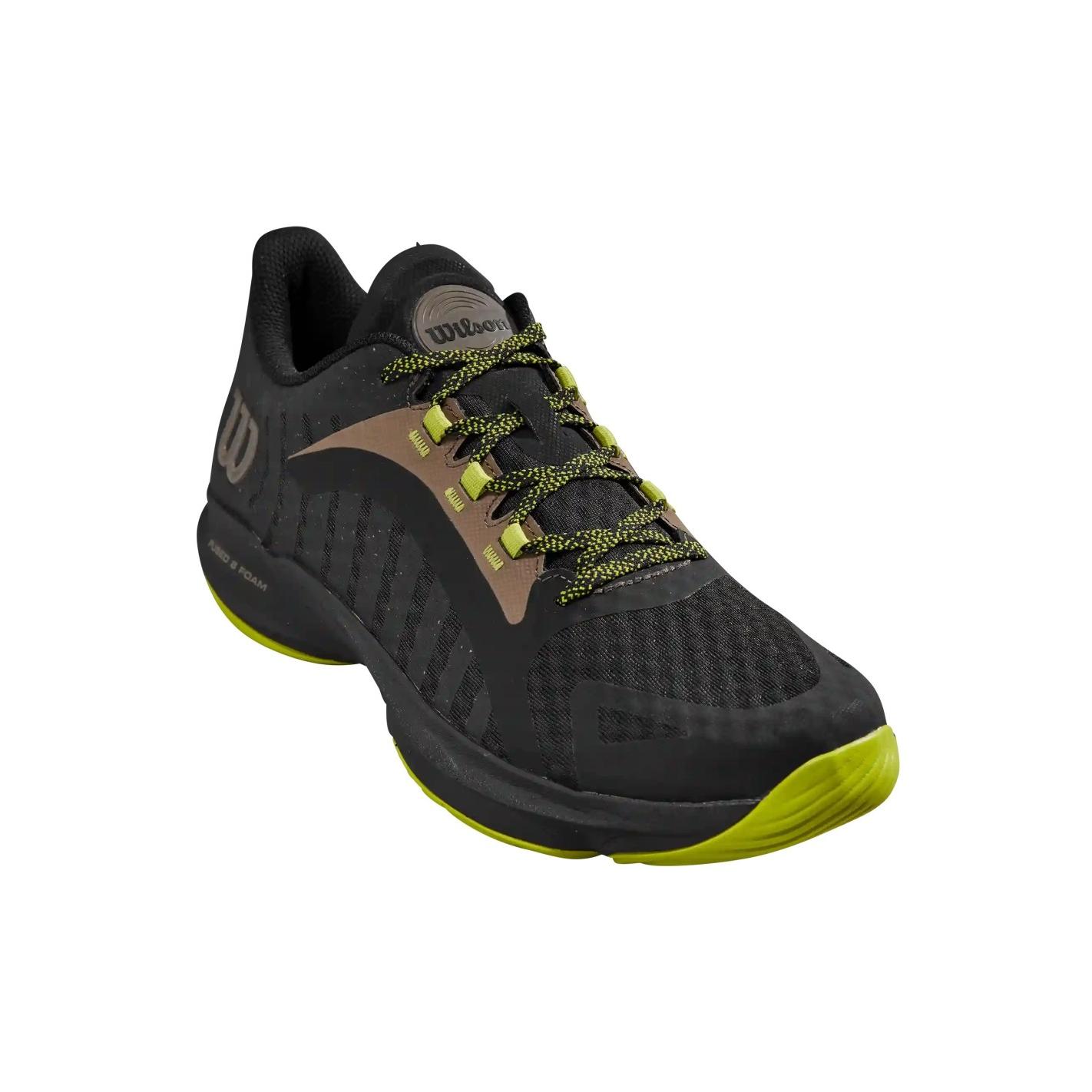 Zapatillas Wilson Hurakn Pro Black/Lime – Agarre y Ligereza para Pádel y Tenis de Alto Rendimiento