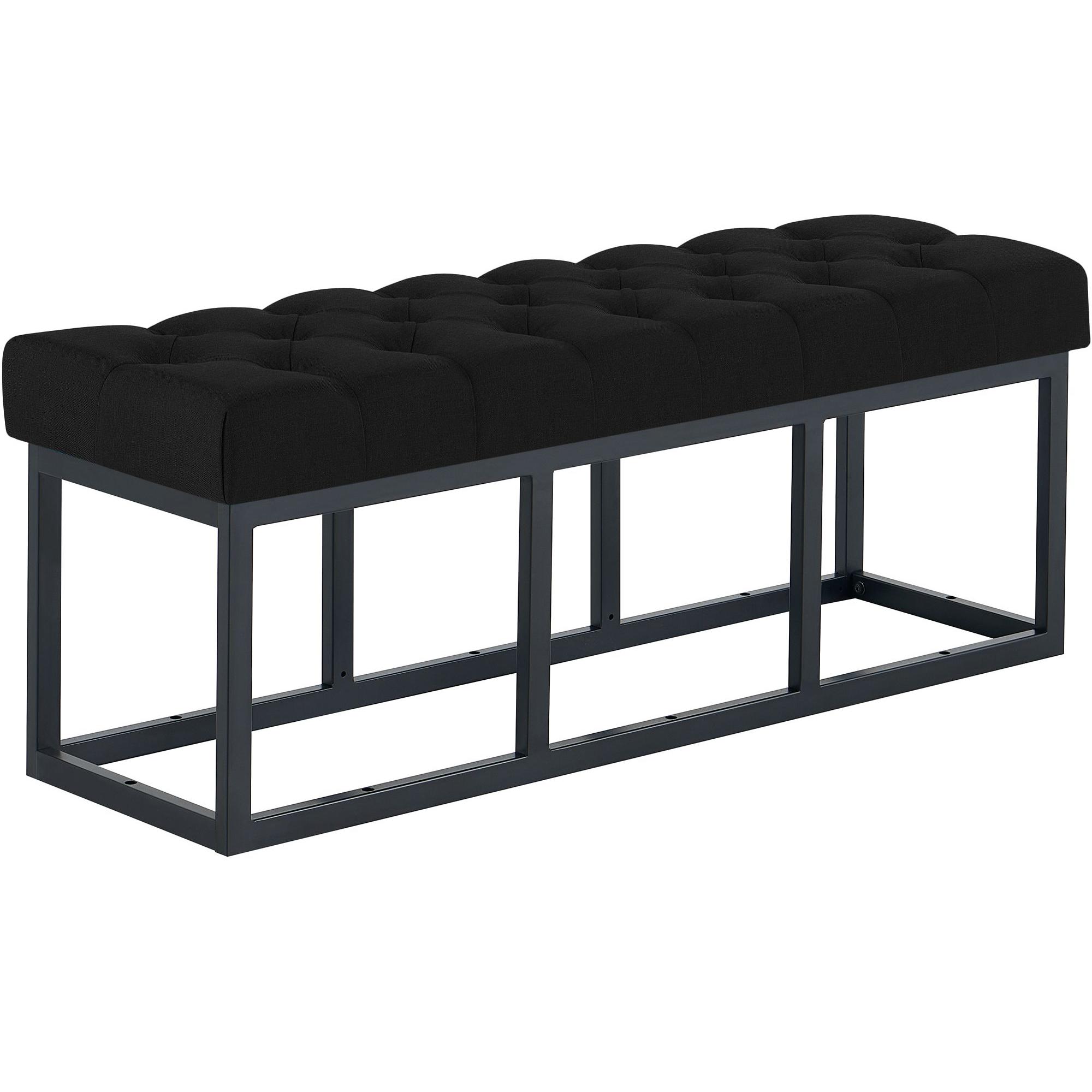 Sitzbank Amun Stoff Schwarz 120 cm