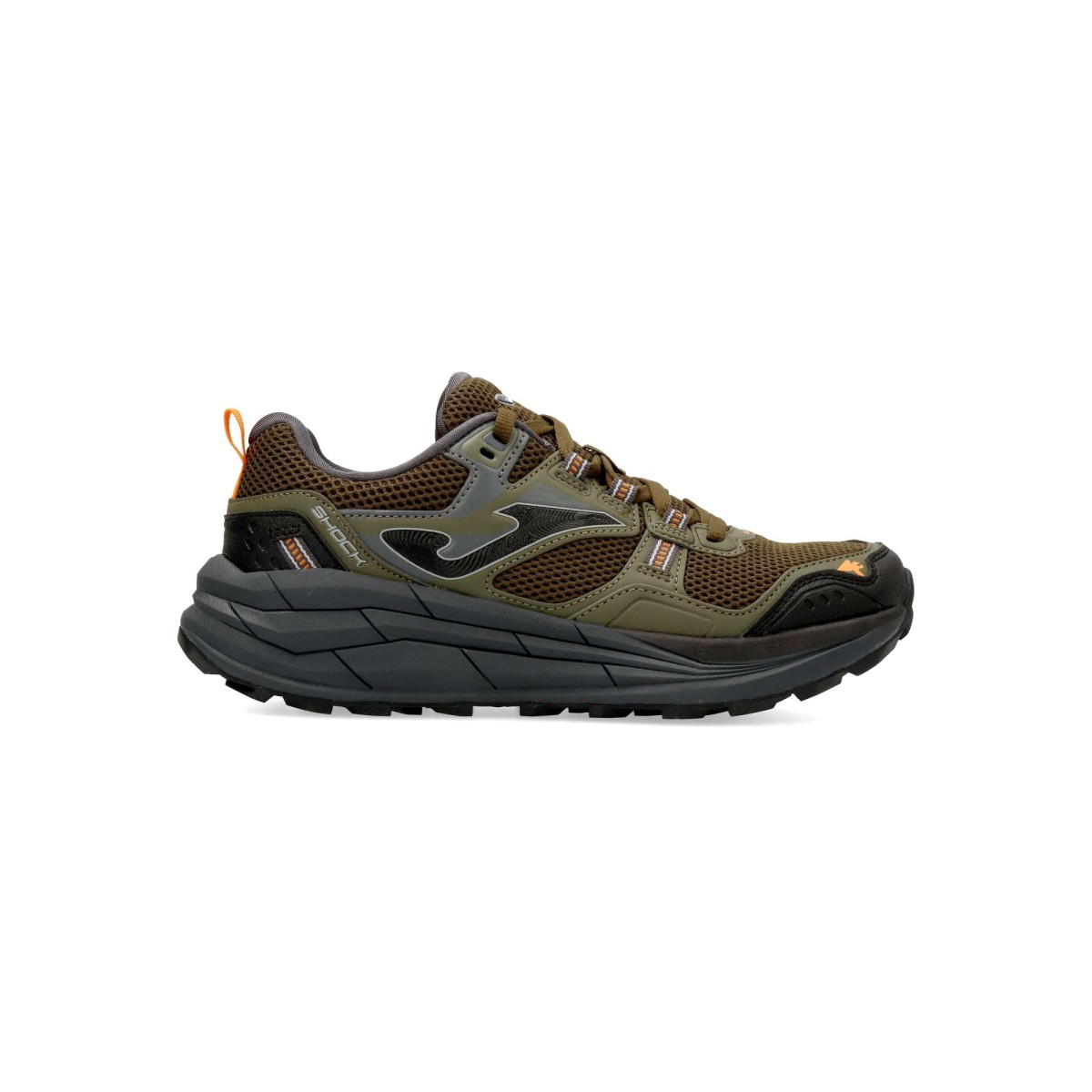 Joma - Zapatillas trail Shock para hombre de running y trekking, fabricadas en material sintético con malla transpirable, plantilla acolchada y suela de caucho