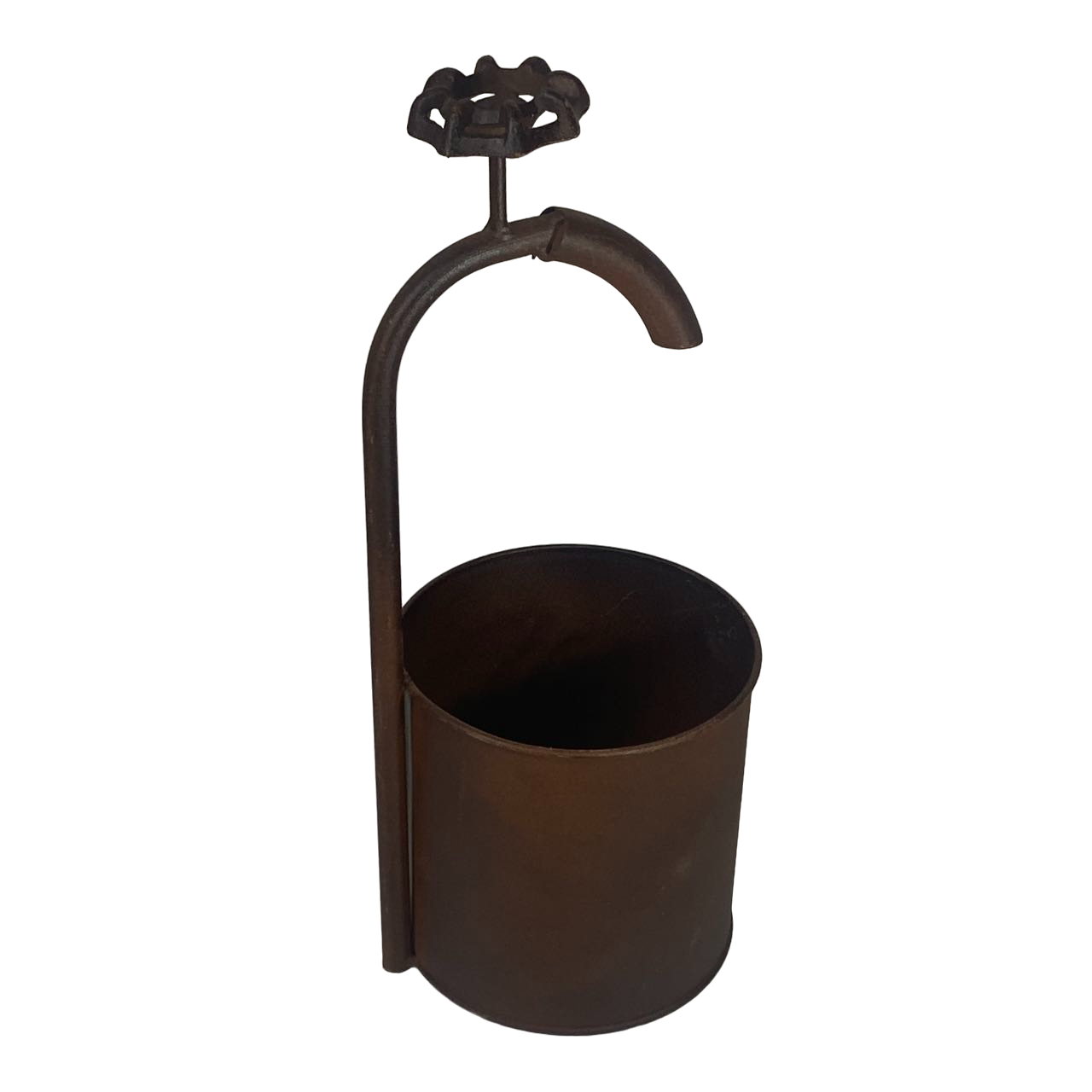 Maxia Market - Macetero de Metal con forma de grifo, Maceta de Decoraión para Jardín Terraza Balcón