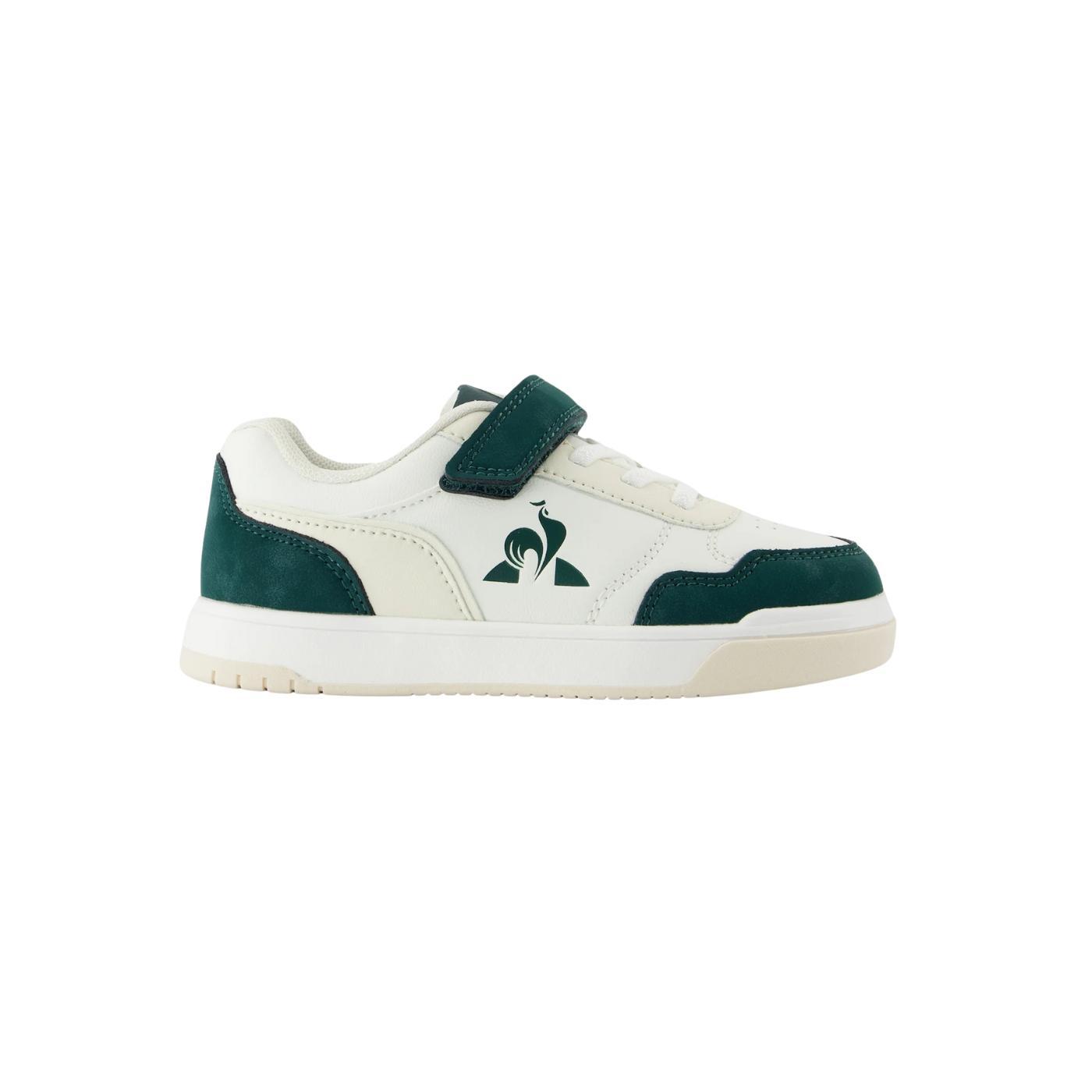 Zapatillas le coq lcs court breaker ps blanco verde de niño.