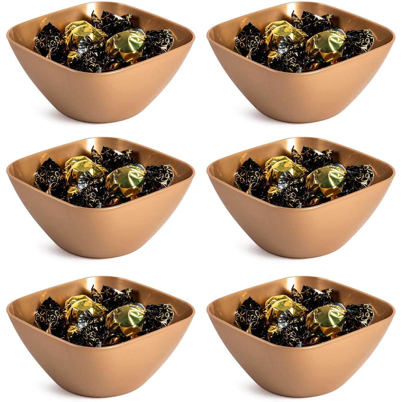 C.A | Pack de 6 Bandejas, Platos y Cuencos 🎄 | Reutilizables | Para Mesa de Navidad y Fiestas | Fabricado en España