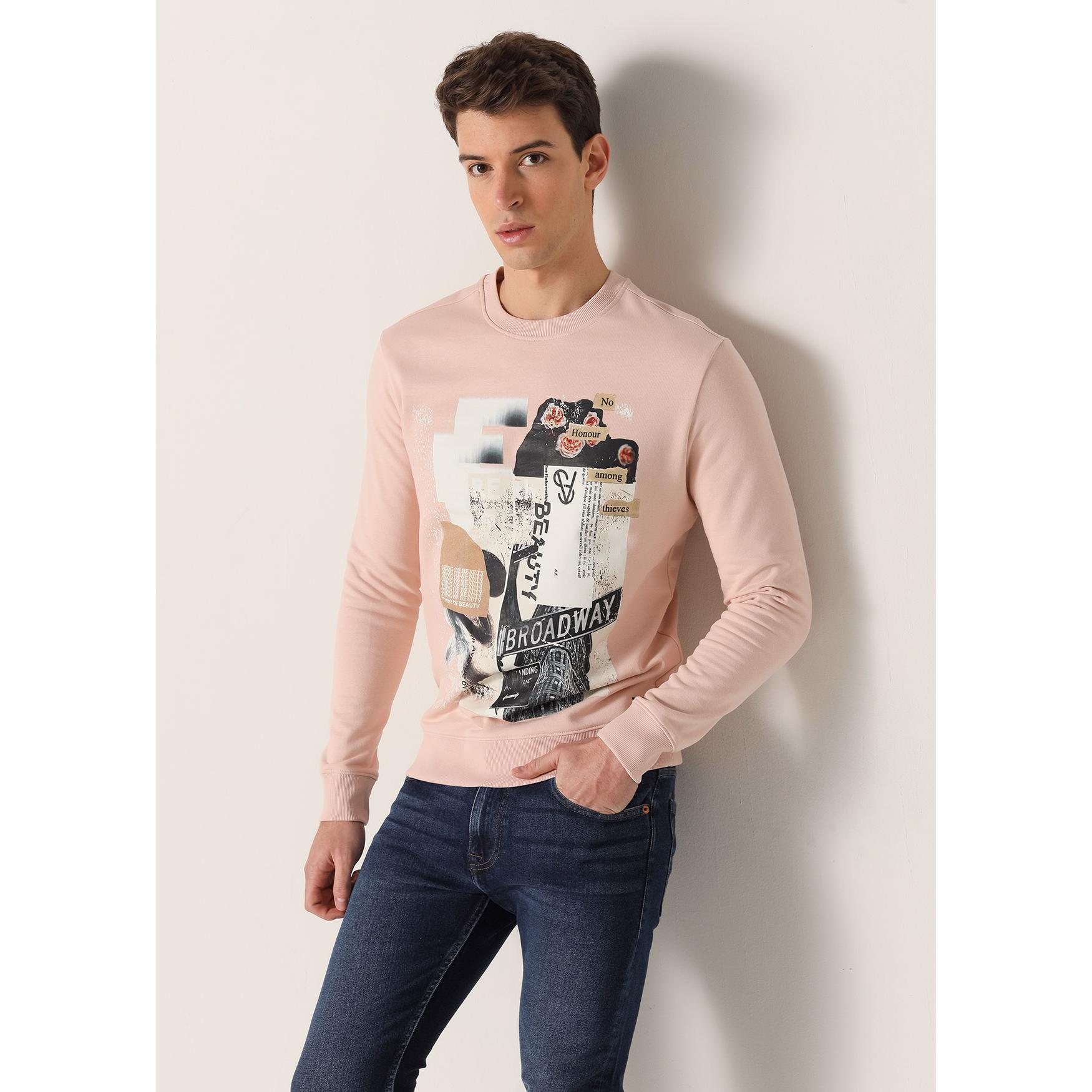 SIX VALVES - Sudadera estampada street art con cuello caja