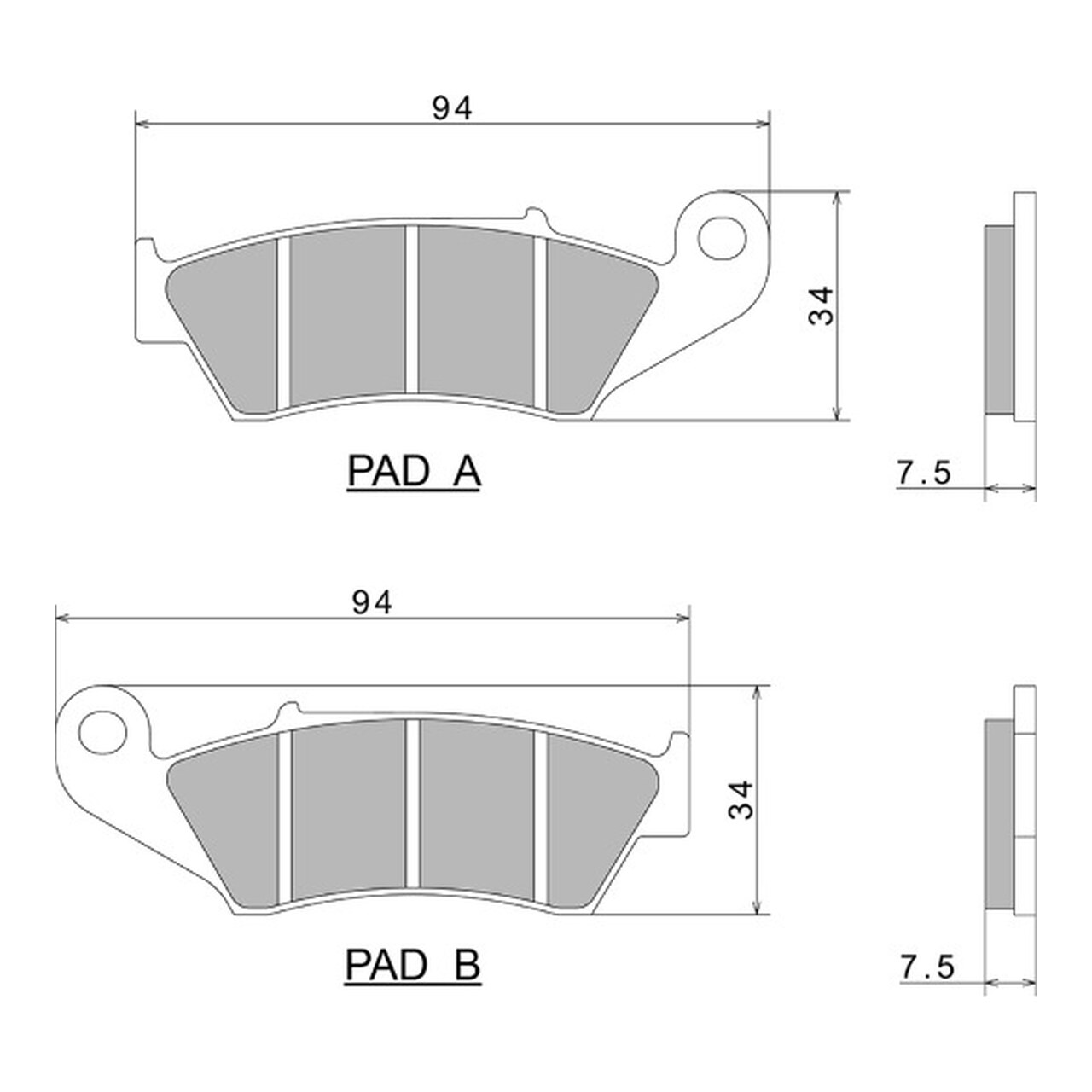 Pastillas De Freno Delanteras Semimetálicas De Moto 2P-225Ns A0230 225106018