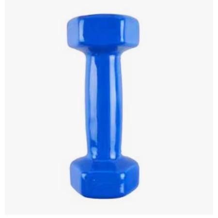 Pack de 2 Pesas Mancuernas Hexagonales de Vinilo para Fitness Antideslizantes - 0.5kg, 1kg, 1.5kg, 2kg, 3kg, 4kg, 5kg