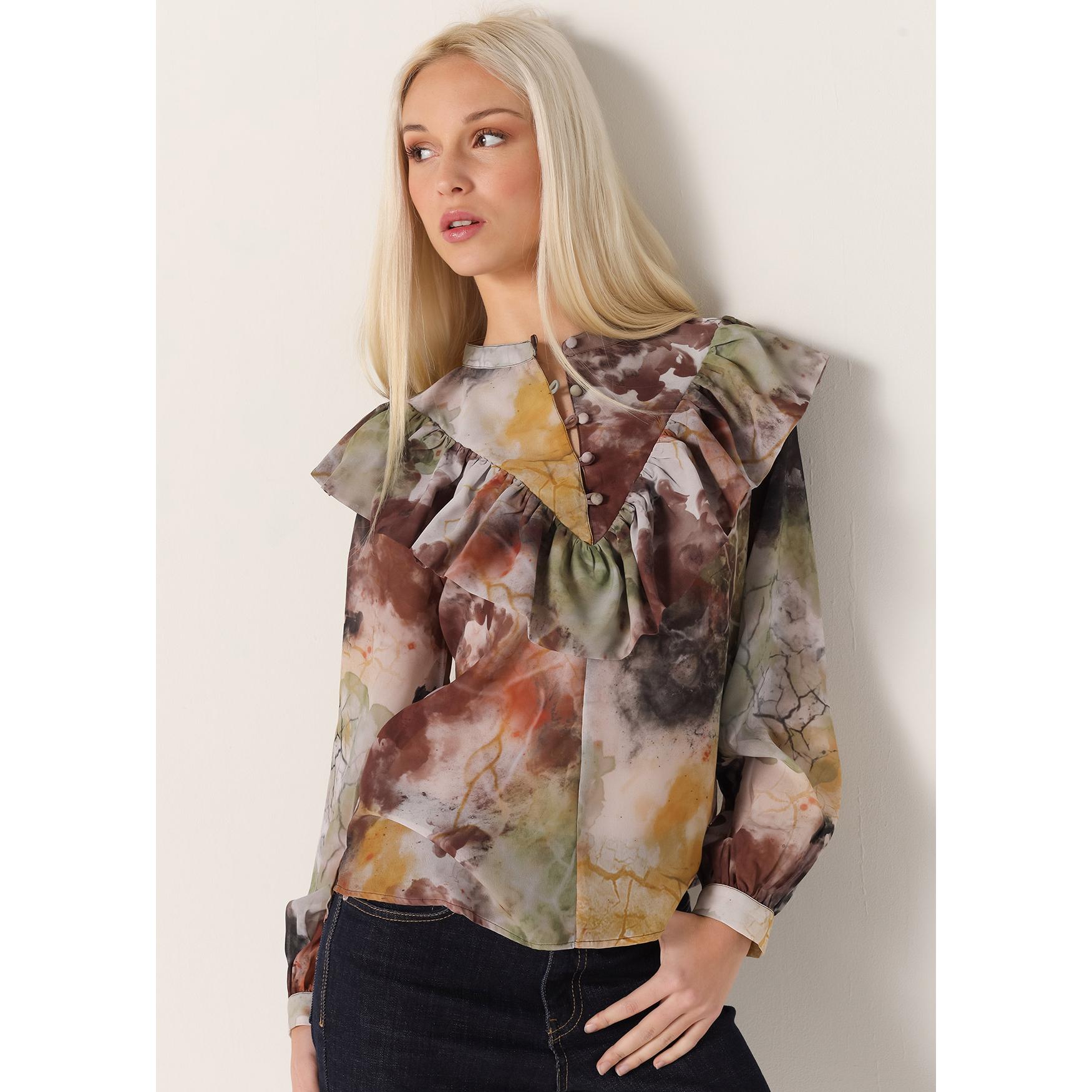Victorio & Lucchino - Blusa fluida con estampado abstracto