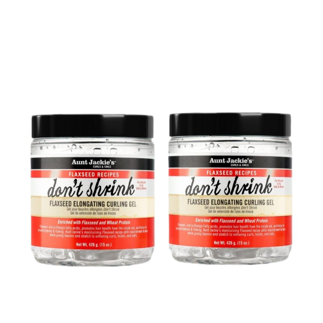Aunt Jackie’s Don’t Shrink Flaxseed Gel 426g – Gel Definición Rizos Elongación Curling Gel Linaza aunt jackie