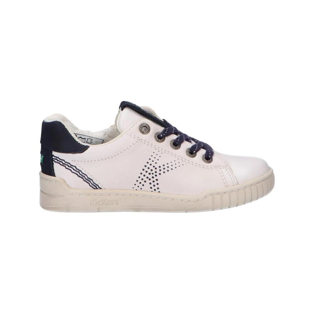 Kickers women's and girls and boys' sneakers 784740 -30 winax 33 blanc marine