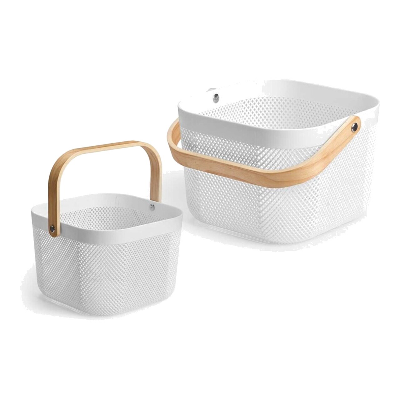 Cesta Multiusos Cuadrada Blanca Con 328828