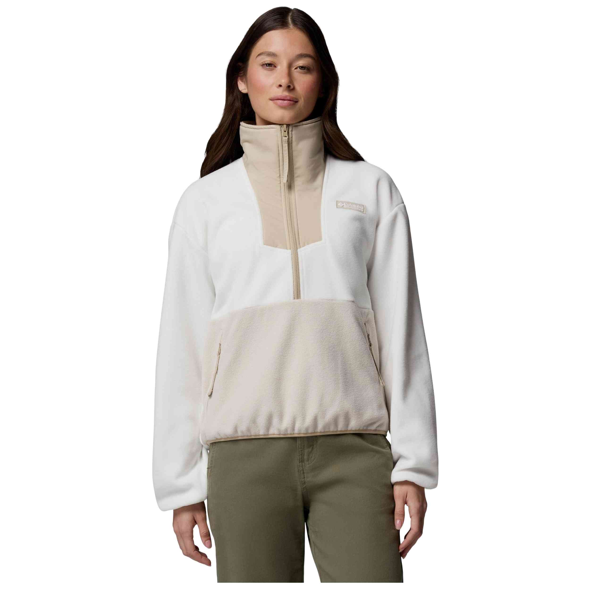 Sudadera Columbia modelo Forro polar Columbia Sequoia Grove Half Zip Fleece blanco beige mujer para Mujer en color Blanco