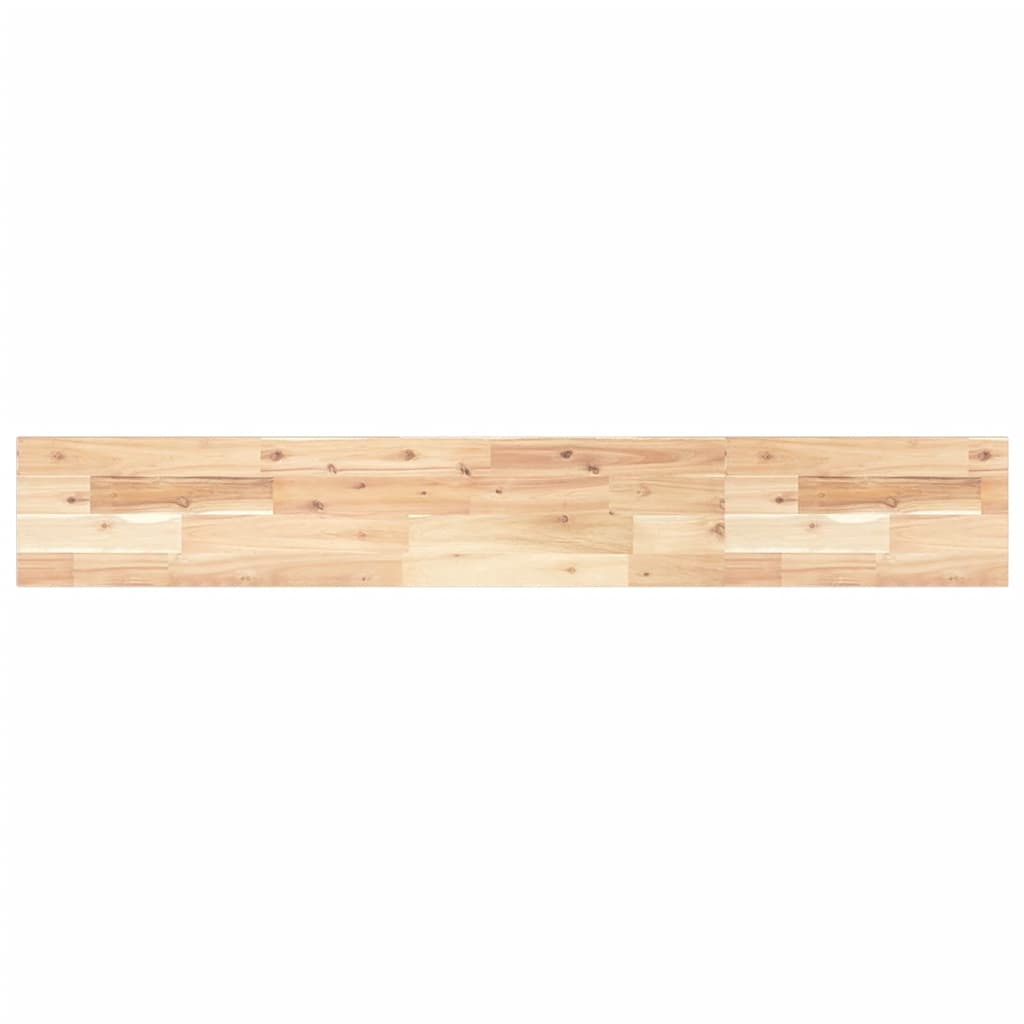 Vidaxl Estante Flotante de Madera Maciza de Acacia Sin Tratar 160x20x2 Cm Marrón Oscuro