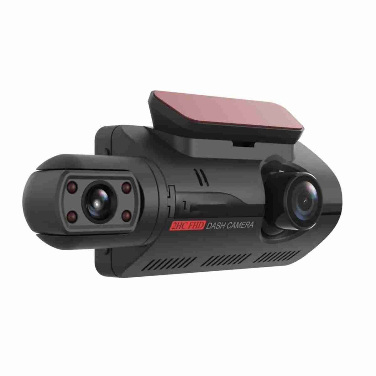 DashCam Almalux® Doble Cámara 1080P con Visión Nocturna, Sensor G, Grabación en Bucle, Pantalla IPS 3” y Gran Angular HD