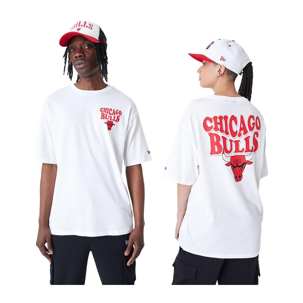Camieta NEW ERA NBA SCRIPT OS TEE CHIBUL 60435518 Blanco