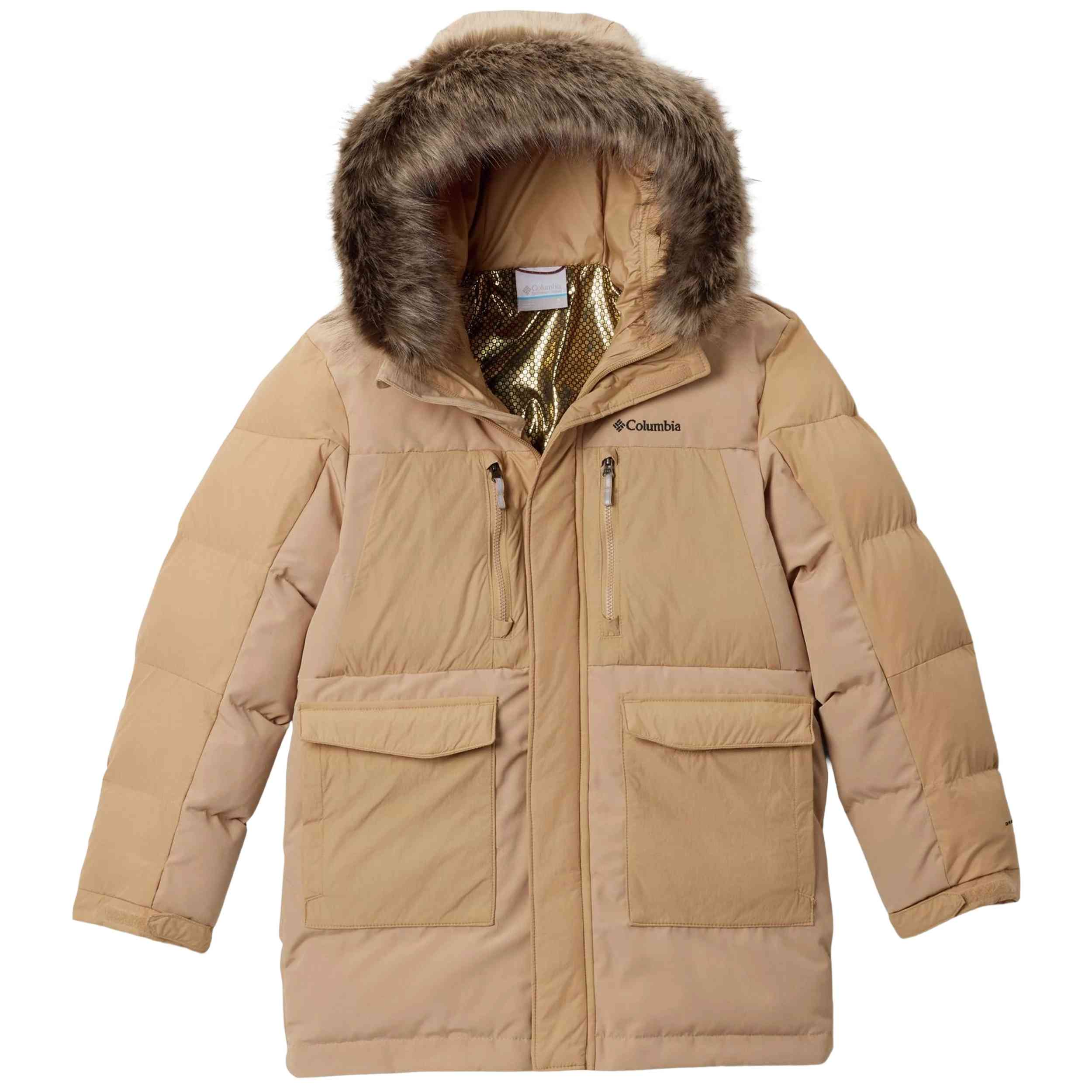 Parka Columbia modelo Chaqueta con capucha Columbia Marquam Peak Fusion II Parka beige niño para Niños en color Beige