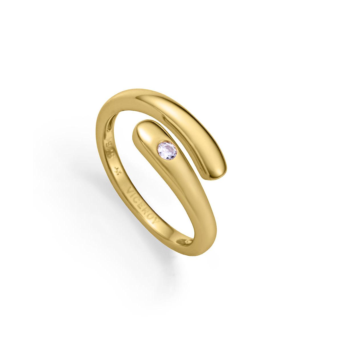 Anillo Viceroy  Mujer de plata Chapado en Oro Abierto con Circonita 2352A010-30