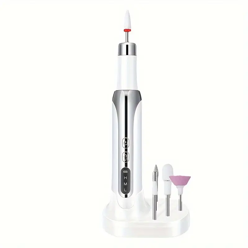 Quitaesmalte de uñas, taladro eléctrico portátil profesional para uñas, pulidor de uñas para dar forma, pulir y quitar uñas de gel, herramienta de manicura multifuncional