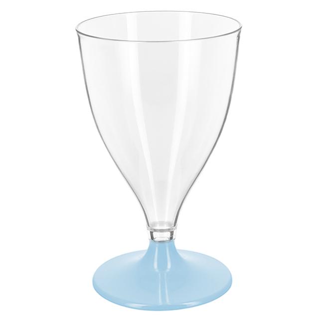 MONOUSO | Copa Reutilizable Durable PS Pie Azul Vino 200ml 2P (48 Uds)