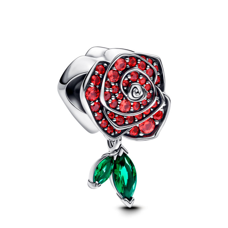 Pandora Charm Rosa Floreciendo Brillante 793201C02 , Para Mujer