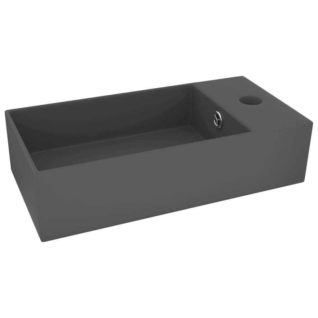 vidaXL Lavabo de Baño Antidesbordamiento Cerámica Fregadero Color Azul claro, Azul oscuro, Blanco y mas