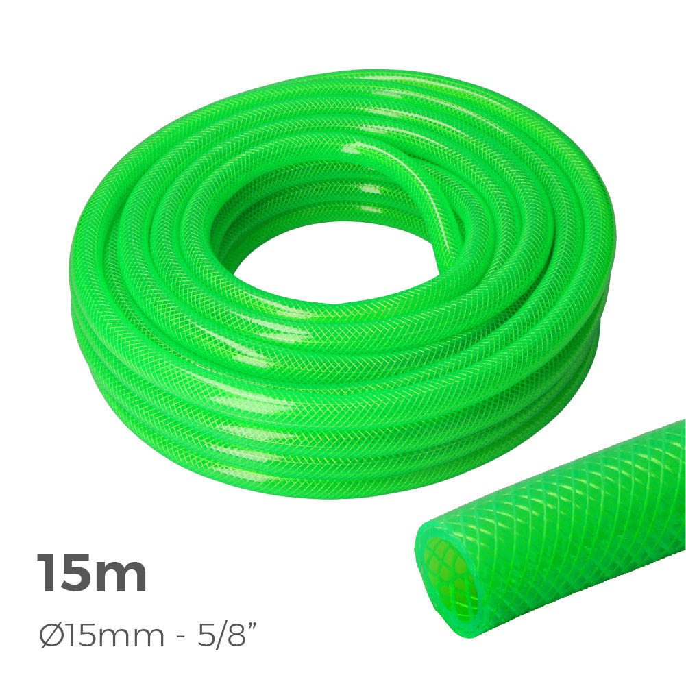 MANGUERA JARDIN ANTI-TORSION Ø INTERIOR 15mm Ø EXTERIOR 20mm (5/8") - ROLLO 15m EDM