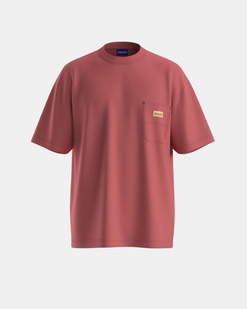 HUGO 50564045 NEVADO Camisetas Manga corta Hombre Rojo
