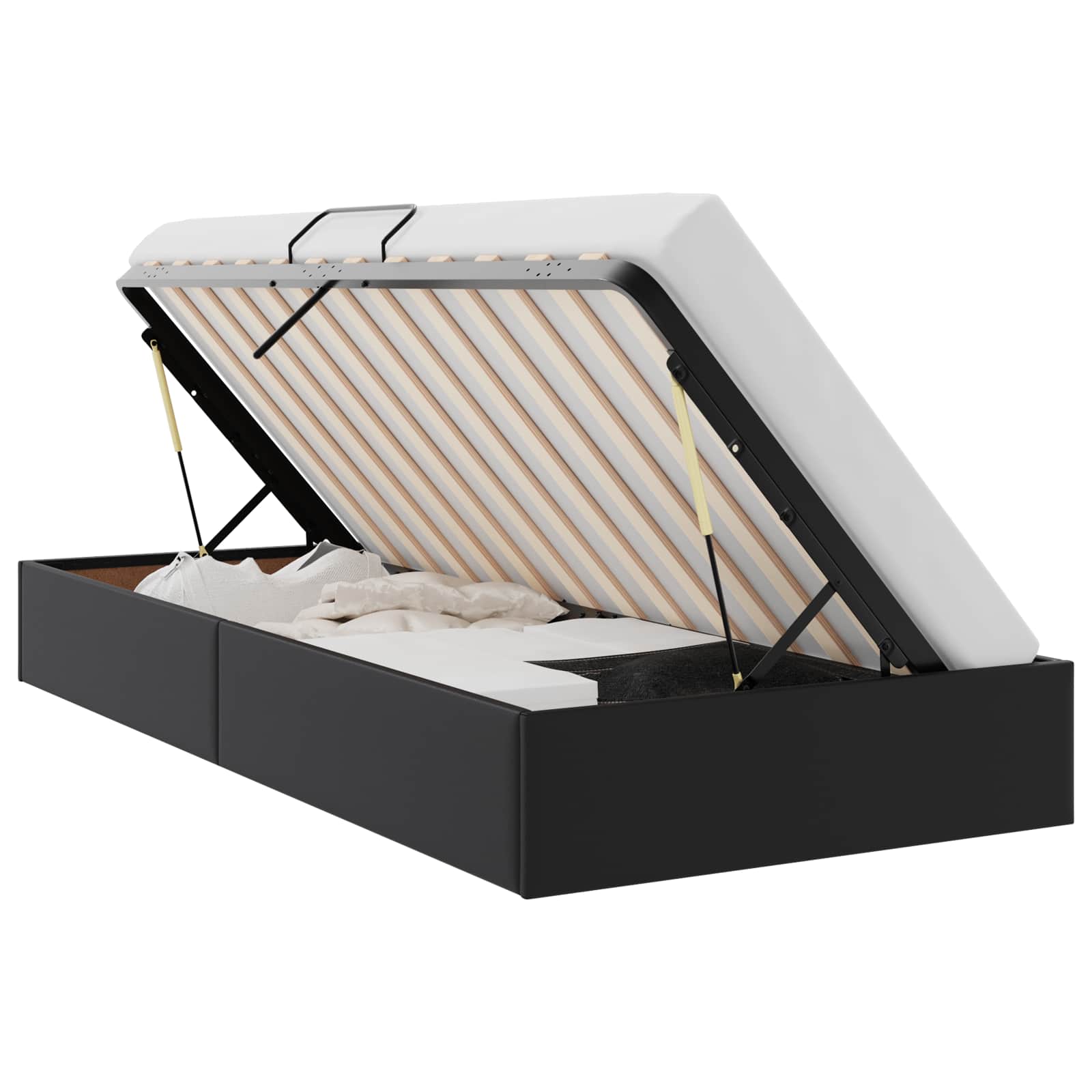 vidaXL Estructura de Cama Ottoman  90 x 200 cm Cuero sintético Multicolor