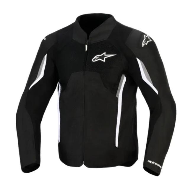 Alpinestars - Chaqueta AST V3 Air de moto para hombre, ligera y altamente ventilada con amplios paneles de malla, protección homologada en hombros y codos, compatible con sistema Tech-Air, perfecta para carretera, ciudad y largas distancias