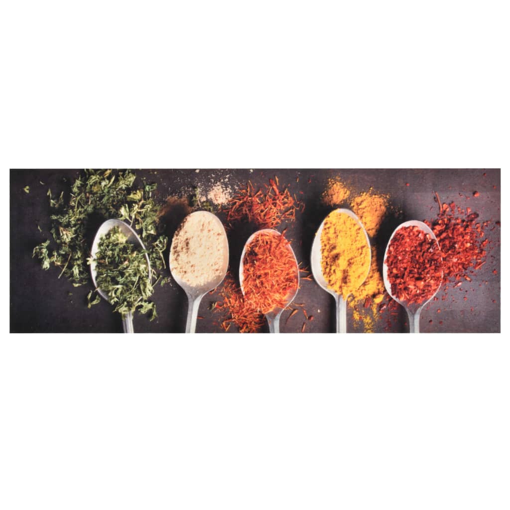 vidaXL Alfombra de Cocina Lavable Spice 60x300 cm Felpudo Pasillo Oficina Color Spice,  Cuchara,  spoon 1 y mas