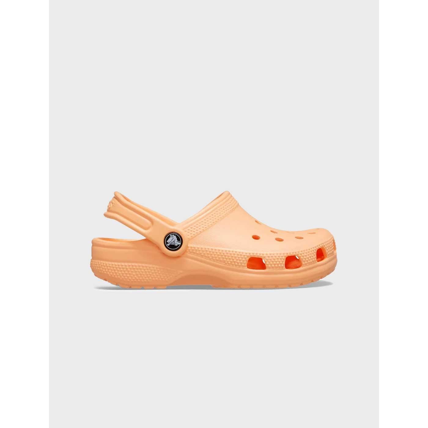 Crocs Classic Clog T zueco naranja para niño y niña