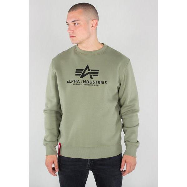 Sudadera ALPHA OLIVE de Algodón Molton Cepillado - Ajuste Regular - Estilo Moderno - Comodidad Garantizada