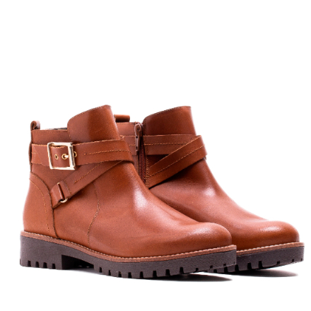ELODIE -BOTIN CA-1636 KRUST CUERO HELENE ROUGE