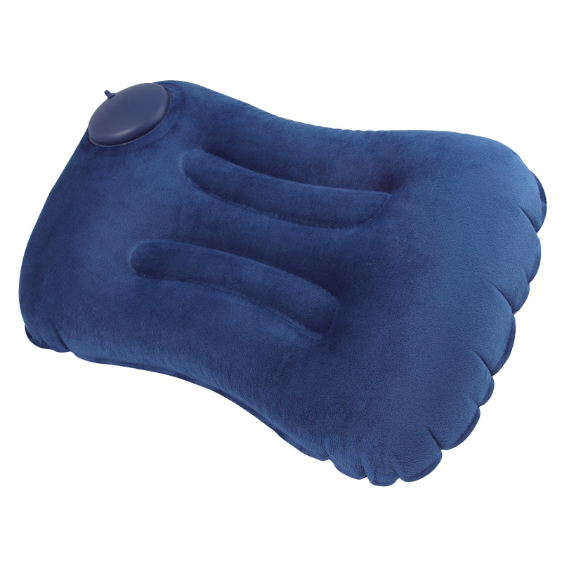 Almohada inflable Almohada para acampar Cuello Soporte lumbar Almohada Almohada de viaje portátil Almohada plegable inflable para acampar al aire libre 1 pieza