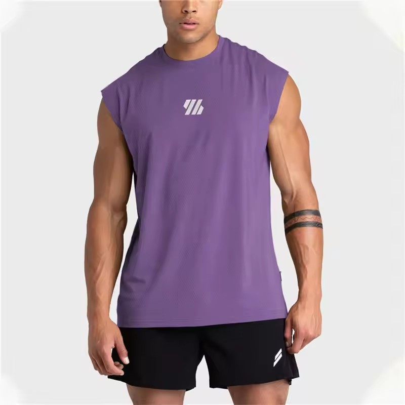 TK Camiseta De Deporte Sin Mangas Para Hombre Verano 2025 Camiseta De Gimnasio Quickly-dry Mesh True to Size Running Tank Top