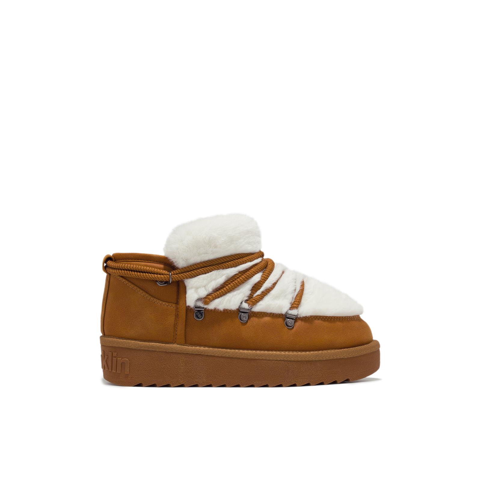 D.Franklin Botines Australianos de Mujer Nordic Trk Fur Low - Botas para Mujer - Moda casual Mujer