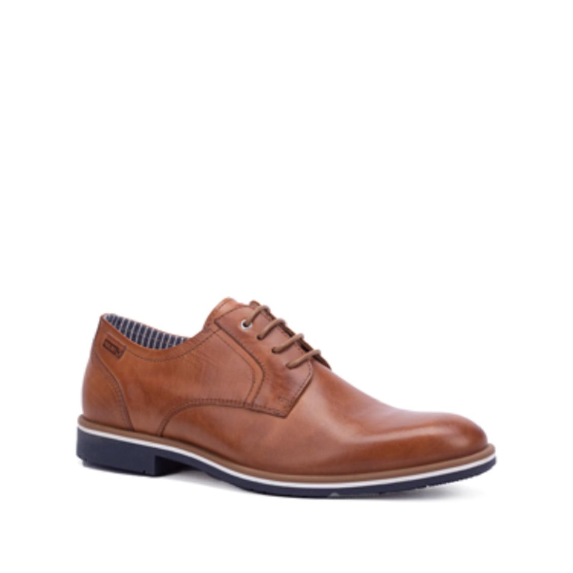 PIKOLINOS LEON M4V-4130 Zapato blucher de cordones de hombre, en piel natural de primera calidad, con plantilla extraíble, estilo clásico.
