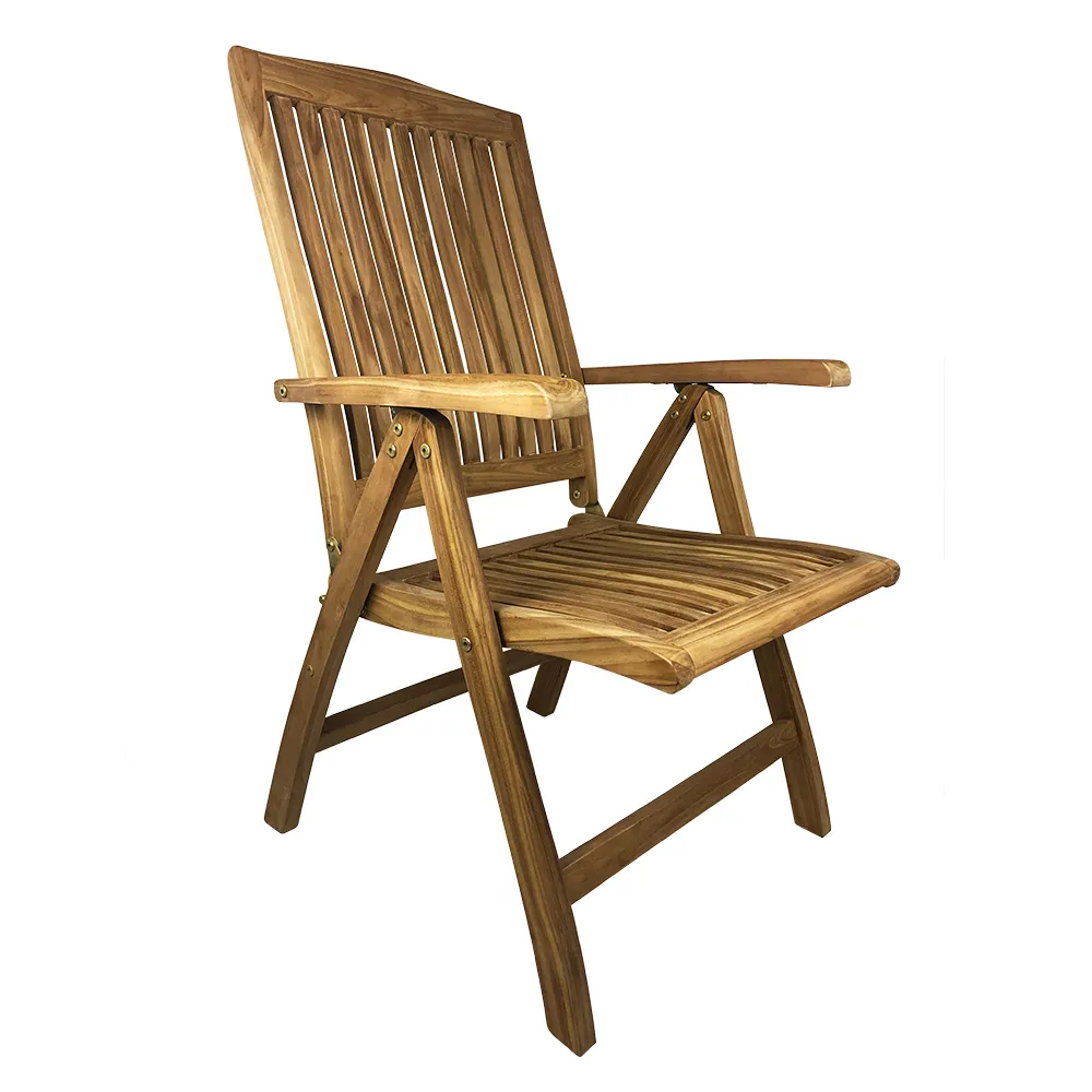 TempoStyle-Silla con reposabrazos en Teca Bali