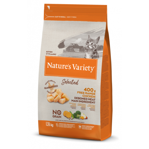 Nature`s Variety Selected Grain Free Pollo Kitten 1,25 kg