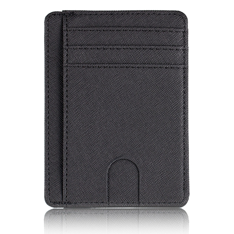 OmHome RFID Blocking Wallet Business Card Cover for Case Super Thin Men Leather Credit Card Holder