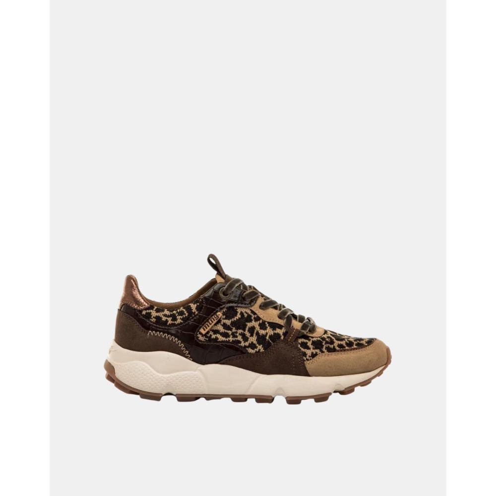 MUSTANG 60431 Zapatillas Mujer Marrón Animal Print