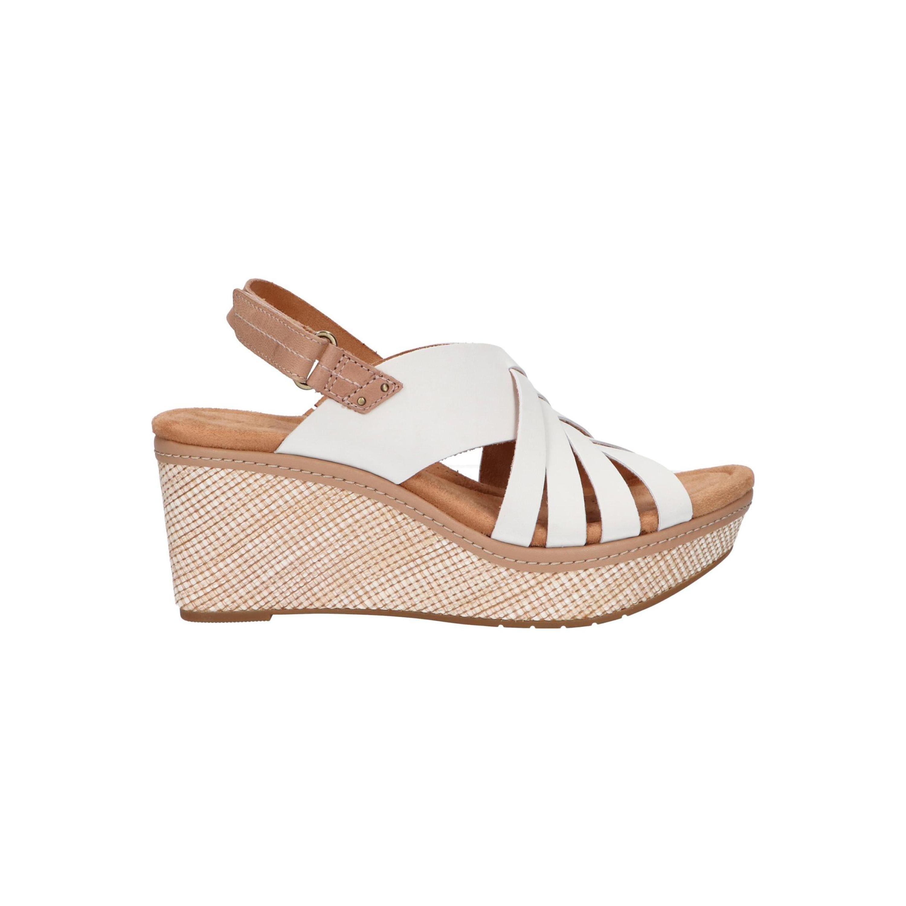Sandalias de vestir para mujer Clarks en color blanco