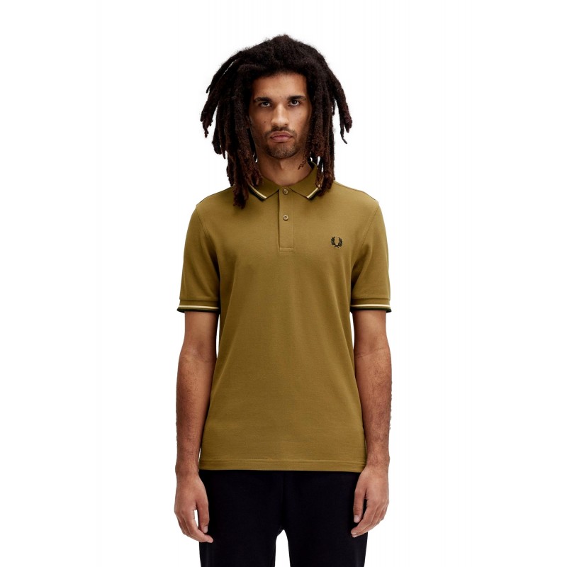 POLO FRED PERRY TOSTADO W60 TWIN TIPPED SHIRT