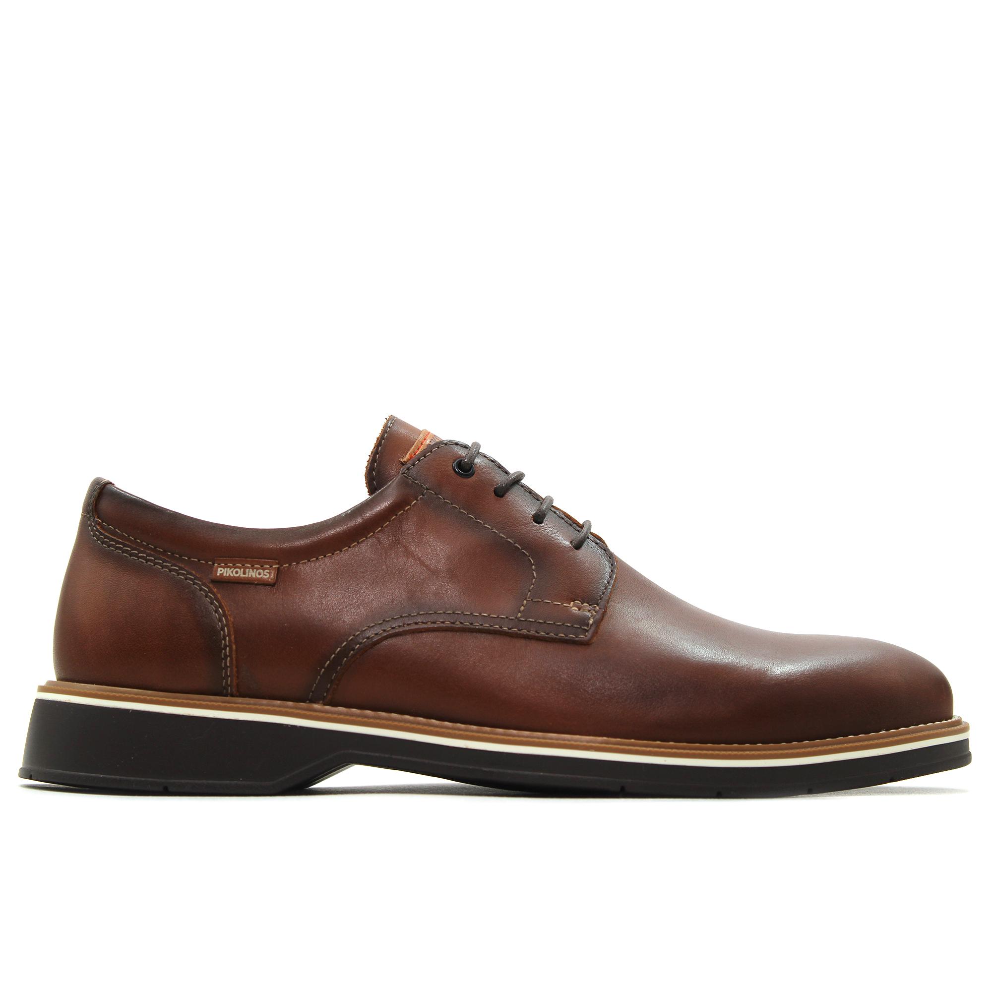 Pikolinos M6W-4311 Zapato casual de cordones, con suela de goma,liso,plantilla extraible,de piel,blucher para caballero