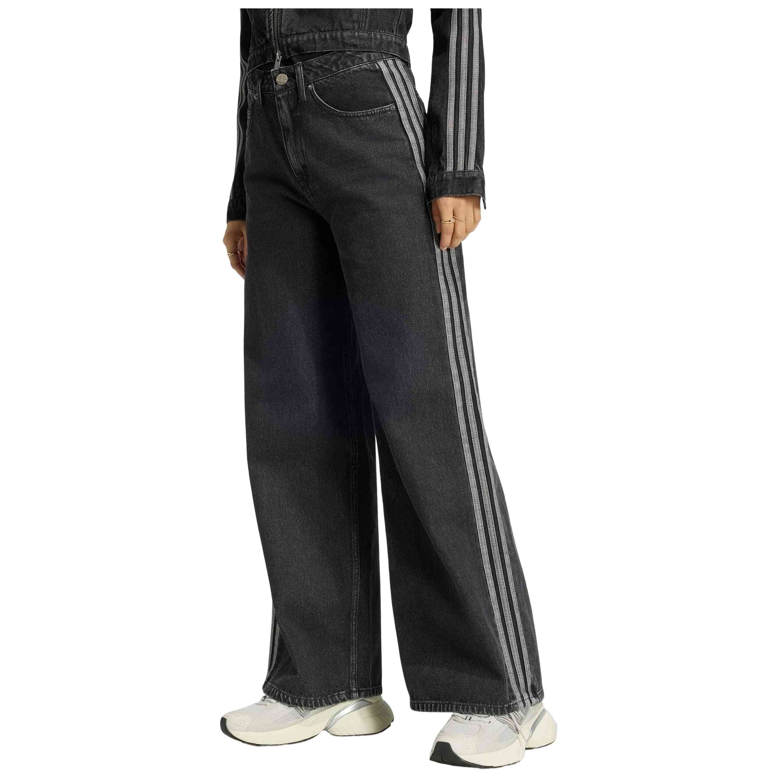 Vaqueros Jeans Adidas modelo Teamgeist Denim "True Black Denim" para Mujer en color Negro