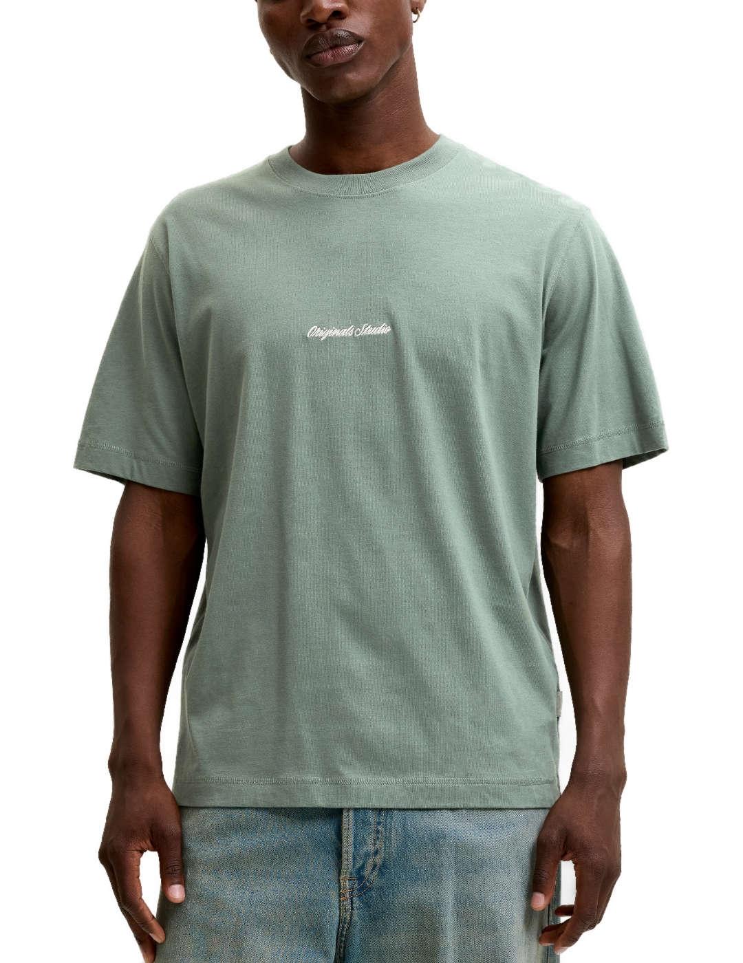 Camiseta Jack&Jones Norrebro verde manga corta para hombre