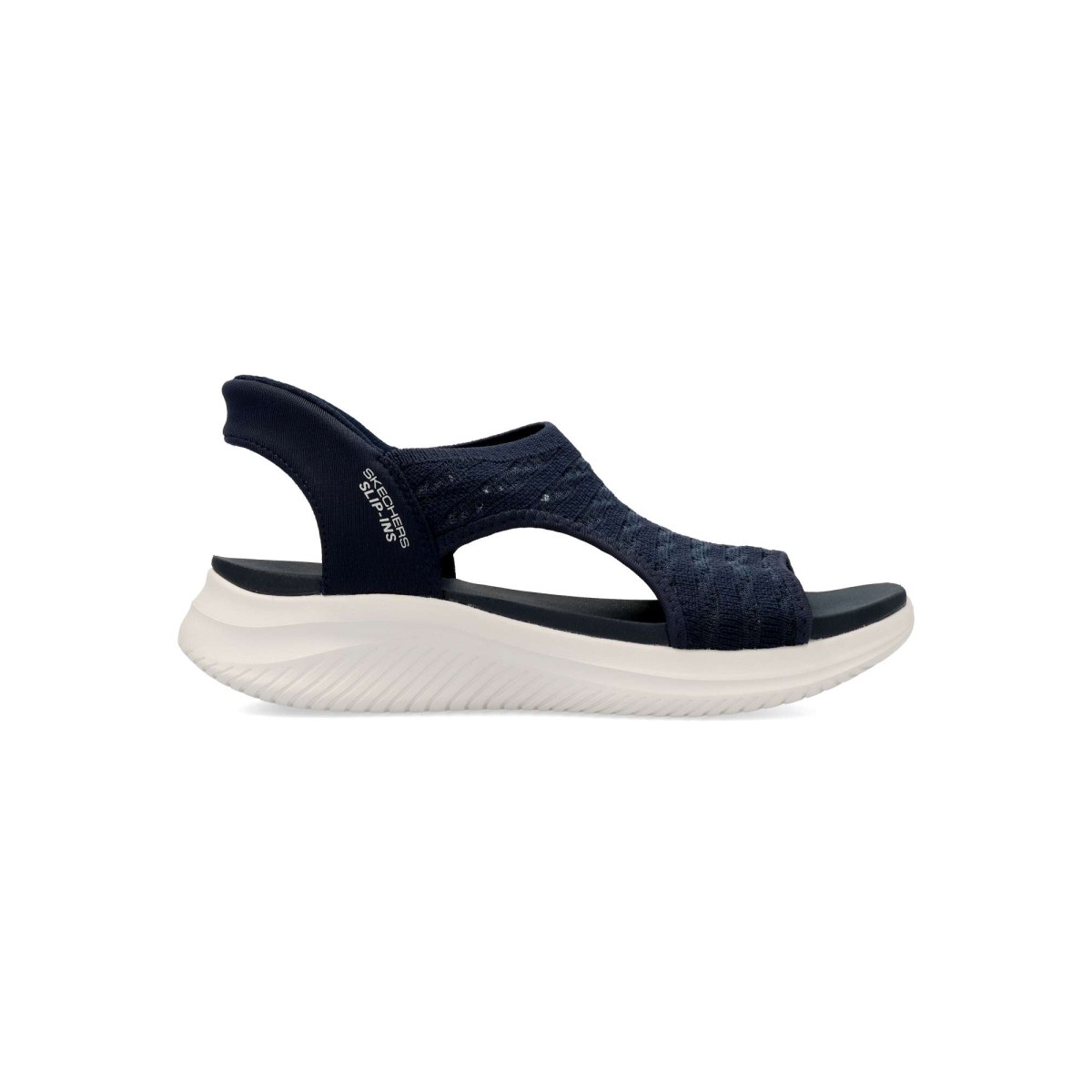 Skechers - Sandalias planas Ultra Flex 3.0 para mujer con tecnología Touchless Fit® Heel Pillow™ y plantilla Yoga Foam®, fabricadas con materiales reciclados