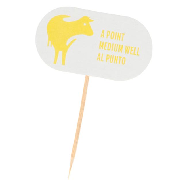 MONOUSO | Steak Marker Al Punto 8 cm (2.000 Uds)