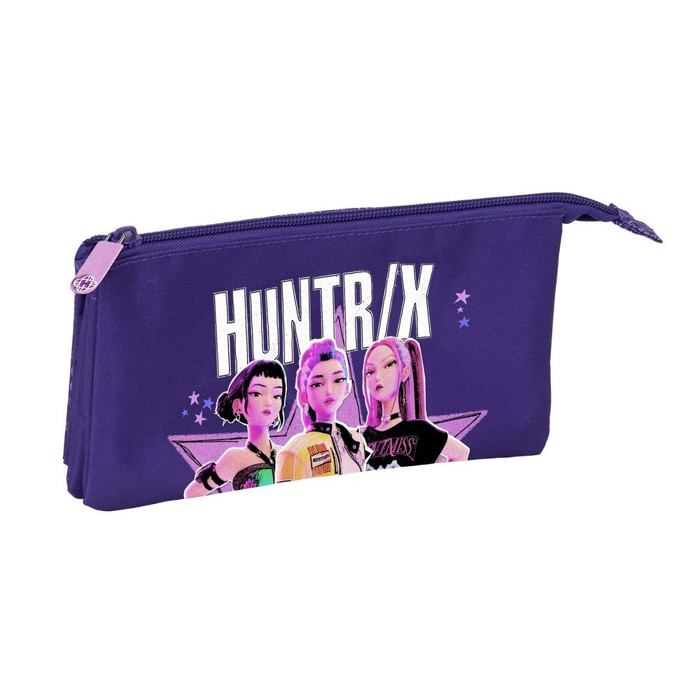 SAFTA  PORTATODO TRIPLE K-POP DEMON HUNTERS FIGHTERS K-POP DEMON HUNTERS FIGHTERS 3x22x12 Cms.