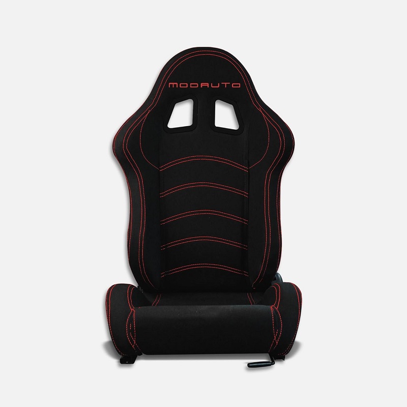 MIAUTO Asiento Deportivo Coche,Semibaquet Ajustable,de Tela,Adaptable para Coches,Ríeles incluidos,Conductor y Pasajero,para Coche y Simulador de Conducción