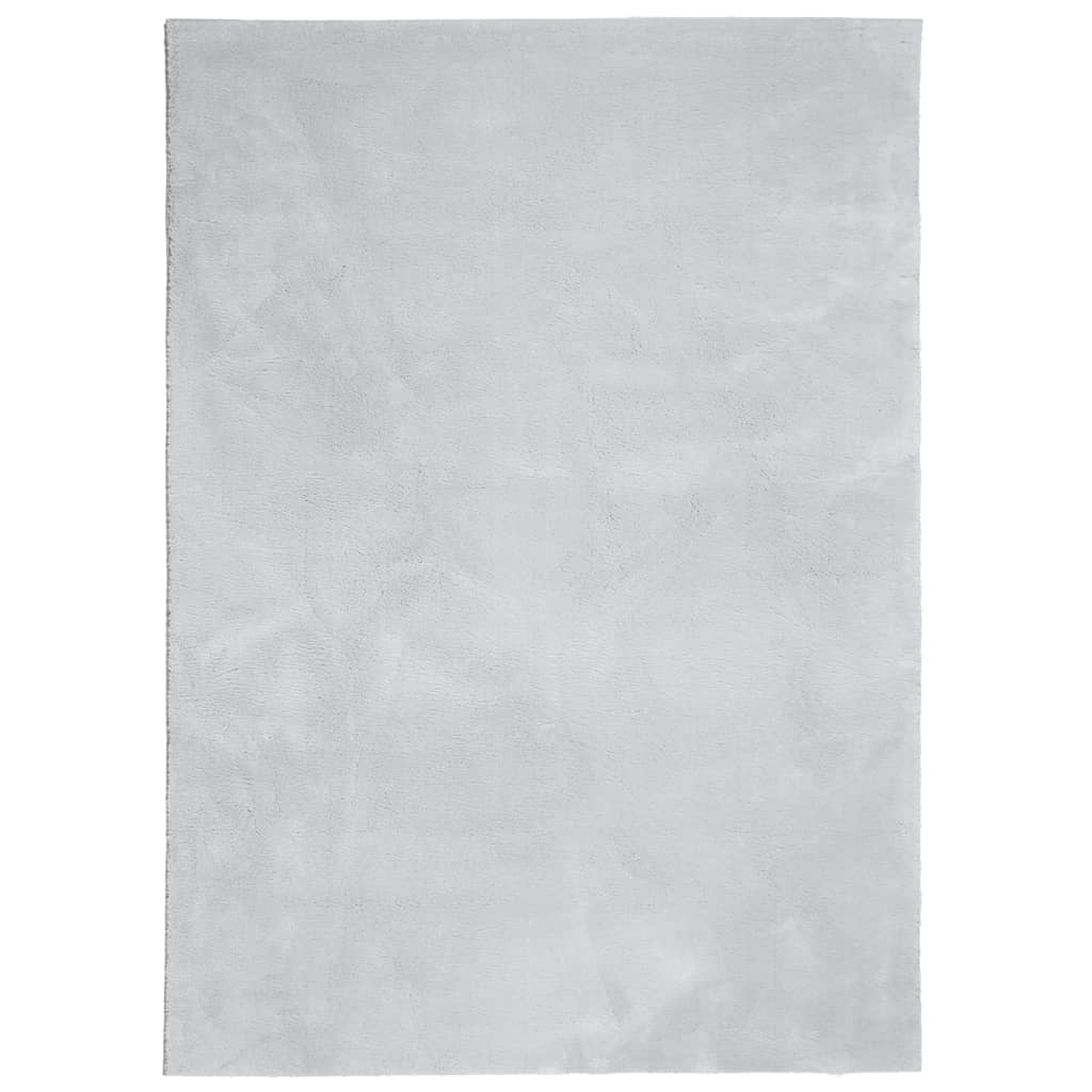 Vidaxl Alfombra de Pelo Corto Suave Lavable HUARTE 160x230 Cm - Color Antracita